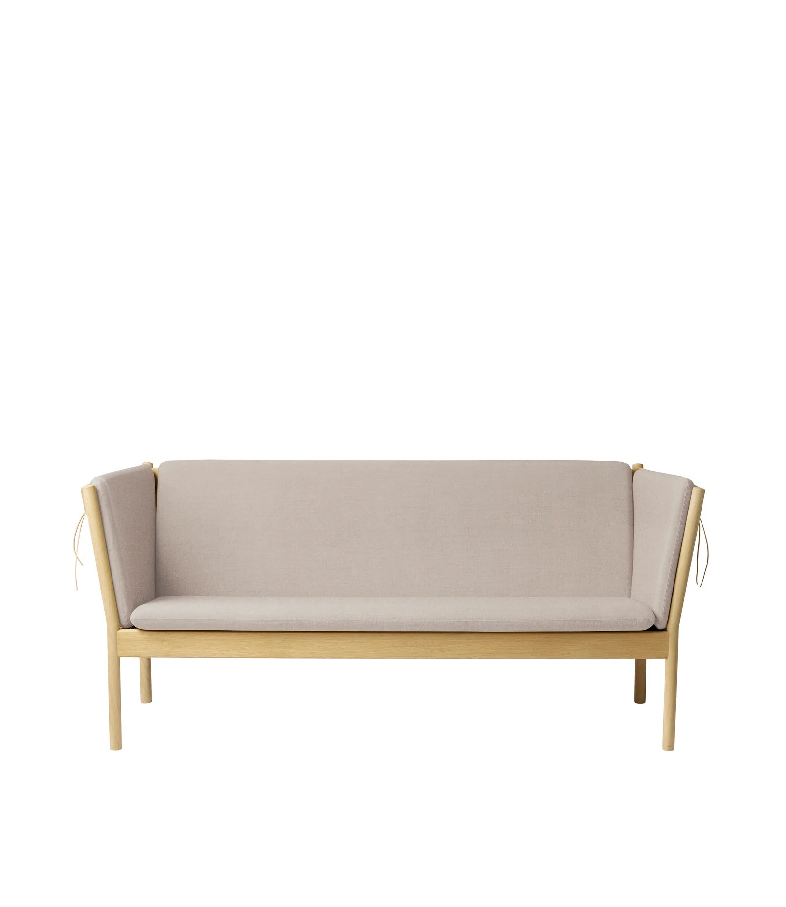 FDB Møbler J149 - 3-Person Couch Oak Nature Lacquered MLF Beige (61) by Erik Ole Jørgensen