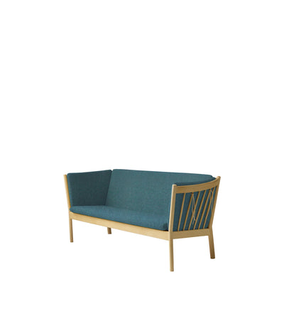 FDB Møbler J149 - 3-Person Couch Oak Nature Lacquered MLF Green (32) by Erik Ole Jørgensen