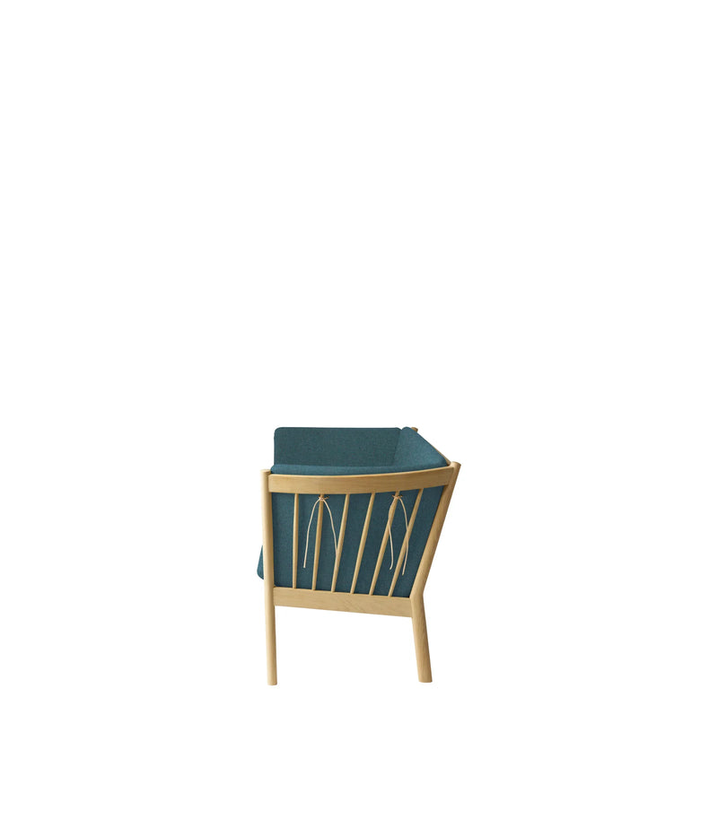 FDB Møbler J149 - 3-Person Couch Oak Nature Lacquered MLF Green (32) by Erik Ole Jørgensen