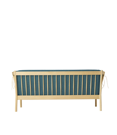 FDB Møbler J149 - 3-Person Couch Oak Nature Lacquered MLF Green (32) by Erik Ole Jørgensen