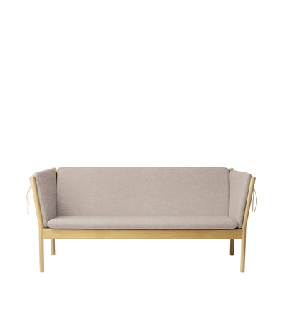 FDB Møbler J149 - 3-Person Couch Oak Nature Lacquered MLF Light Grey (02) by Erik Ole Jørgensen
