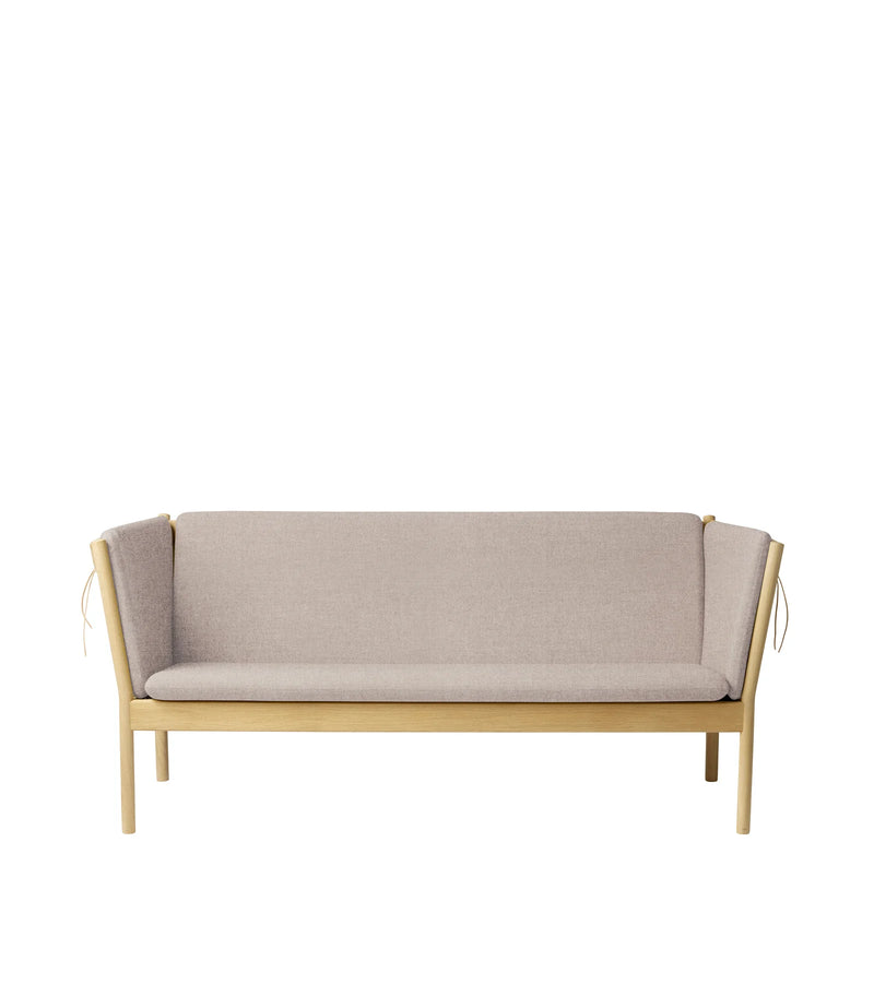 FDB Møbler J149 - 3-Person Couch Oak Nature Lacquered MLF Light Grey (02) by Erik Ole Jørgensen