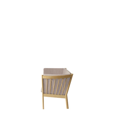 FDB Møbler J149 - 3-Person Couch Oak Nature Lacquered MLF Light Grey (02) by Erik Ole Jørgensen