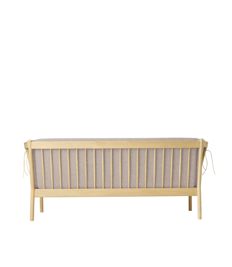 FDB Møbler J149 - 3-Person Couch Oak Nature Lacquered MLF Light Grey (02) by Erik Ole Jørgensen