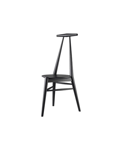 FDB Møbler J157 - Anker - Chair Oak Solid Jet Black (RAL 9005) Painted by Stine Lundgaard Weigelt