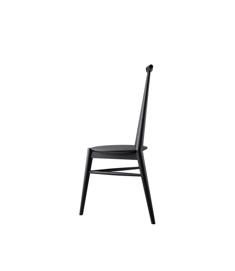 FDB Møbler J157 - Anker - Chair Oak Solid Jet Black (RAL 9005) Painted by Stine Lundgaard Weigelt