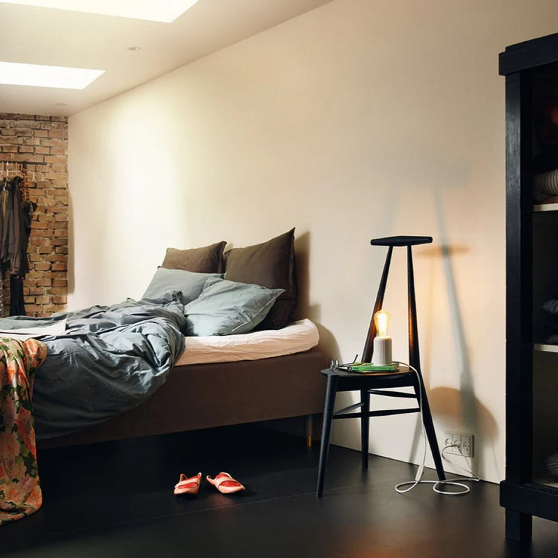 FDB Møbler J157 - Anker - Chair Oak Solid Jet Black (RAL 9005) Painted by Stine Lundgaard Weigelt