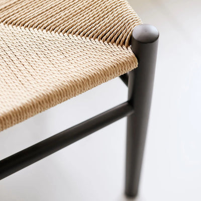 FDB Møbler J163 - Piano Bench - Nordic Swan Ecolabel Oak Jet Black (RAL 9005) Painted Water-Based Nature by Jørgen Bækmark