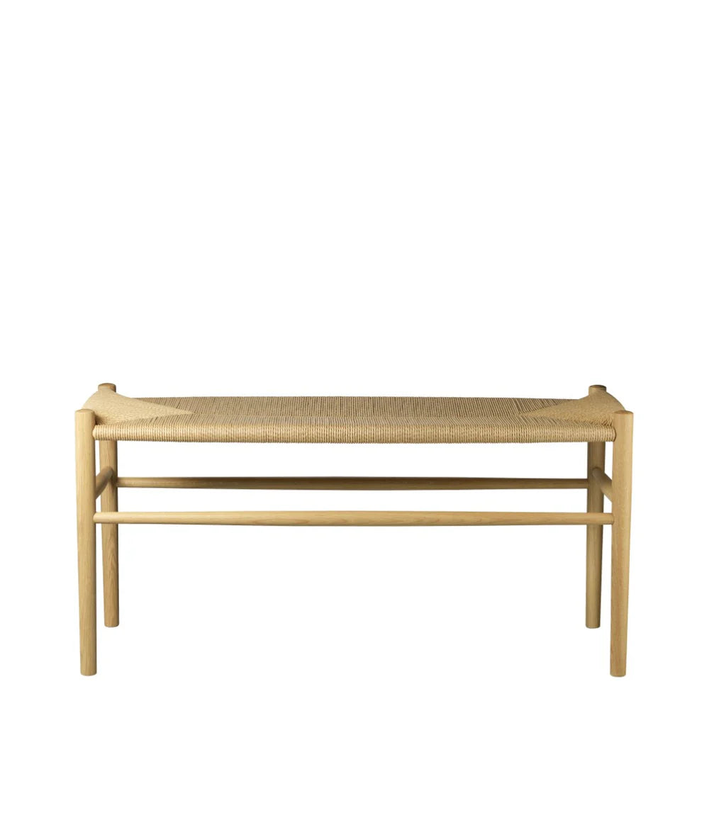FDB Møbler J163 - Piano Bench - Nordic Swan Ecolabel Oak Nature Lacquered Water-Based Nature by Jørgen Bækmark