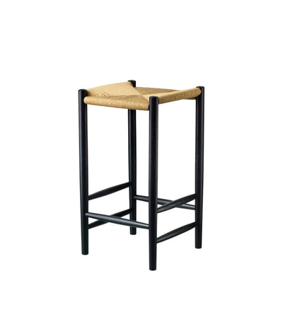 FDB Møbler J164C - Counter Squared - Nordic Swan Ecolabel Oak Jet Black (RAL 9005) Painted Water-Based Nature by Jørgen Bækmark
