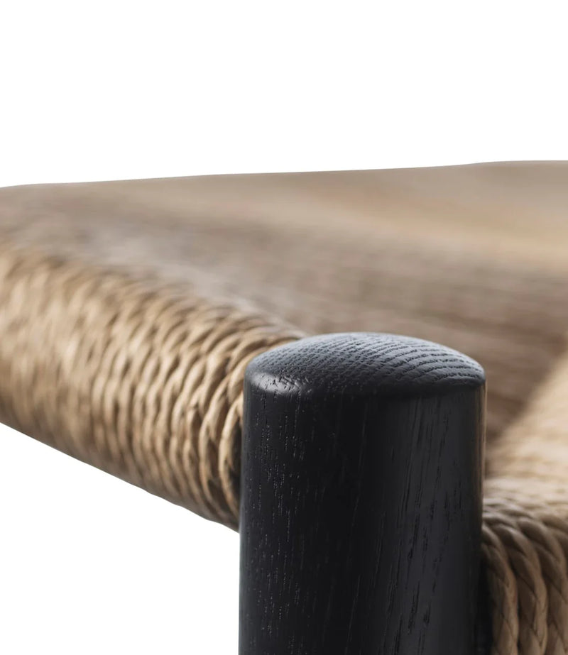 FDB Møbler J164C - Counter Squared - Nordic Swan Ecolabel Oak Jet Black (RAL 9005) Painted Water-Based Nature by Jørgen Bækmark