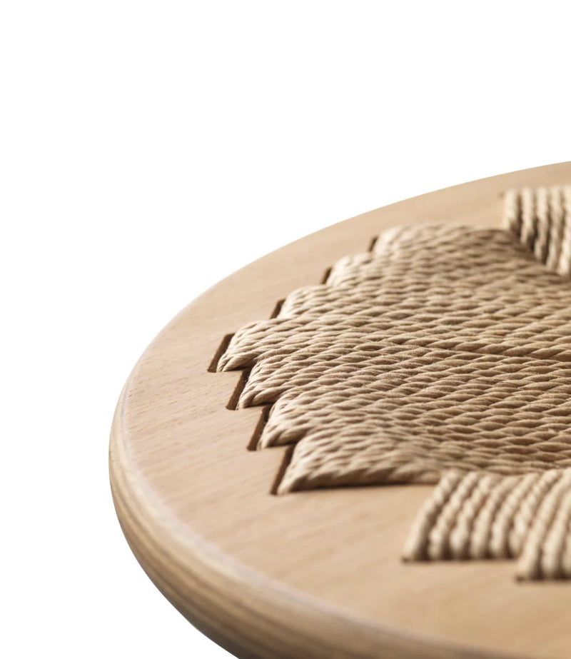 FDB Møbler J165B - Bar Stool Round - Nordic Swan Ecolabel Oak Nature Lacquered Water-Based Nature by Jørgen Bækmark