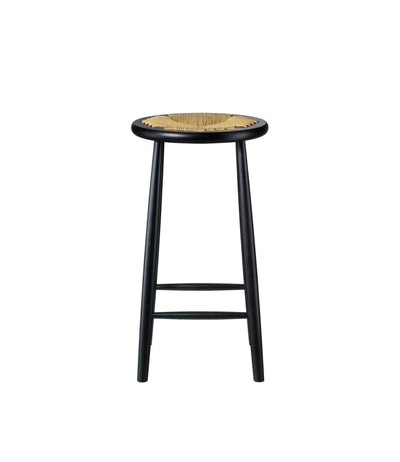 FDB Møbler J165C - Counter Round - Nordic Swan Ecolabel Oak Black (RAL 9005) Painted Water-Based Nature by Jørgen Bækmark