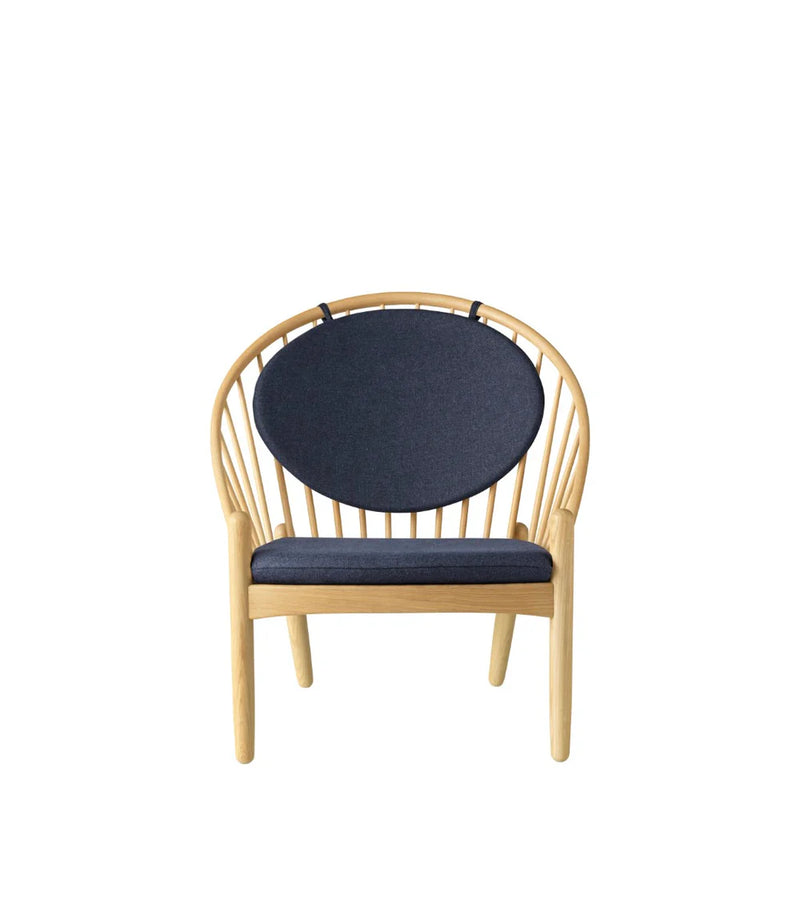 FDB Møbler J166 - Jørna - Chair Oak Nature Lacquered MLF Dark Blue (36) by Poul M. Volther