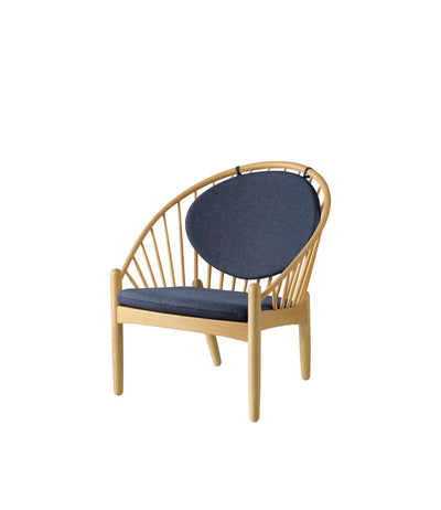 FDB Møbler J166 - Jørna - Chair Oak Nature Lacquered MLF Dark Blue (36) by Poul M. Volther