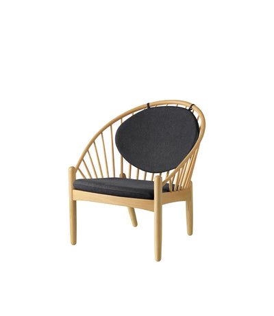 FDB Møbler J166 - Jørna - Chair Oak Nature Lacquered MLF Dark Grey (28) by Poul M. Volther