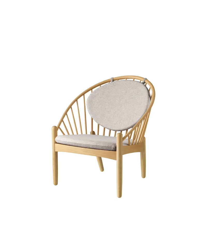 FDB Møbler J166 - Jørna - Chair Oak Nature Lacquered MLF Light Grey (02) by Poul M. Volther