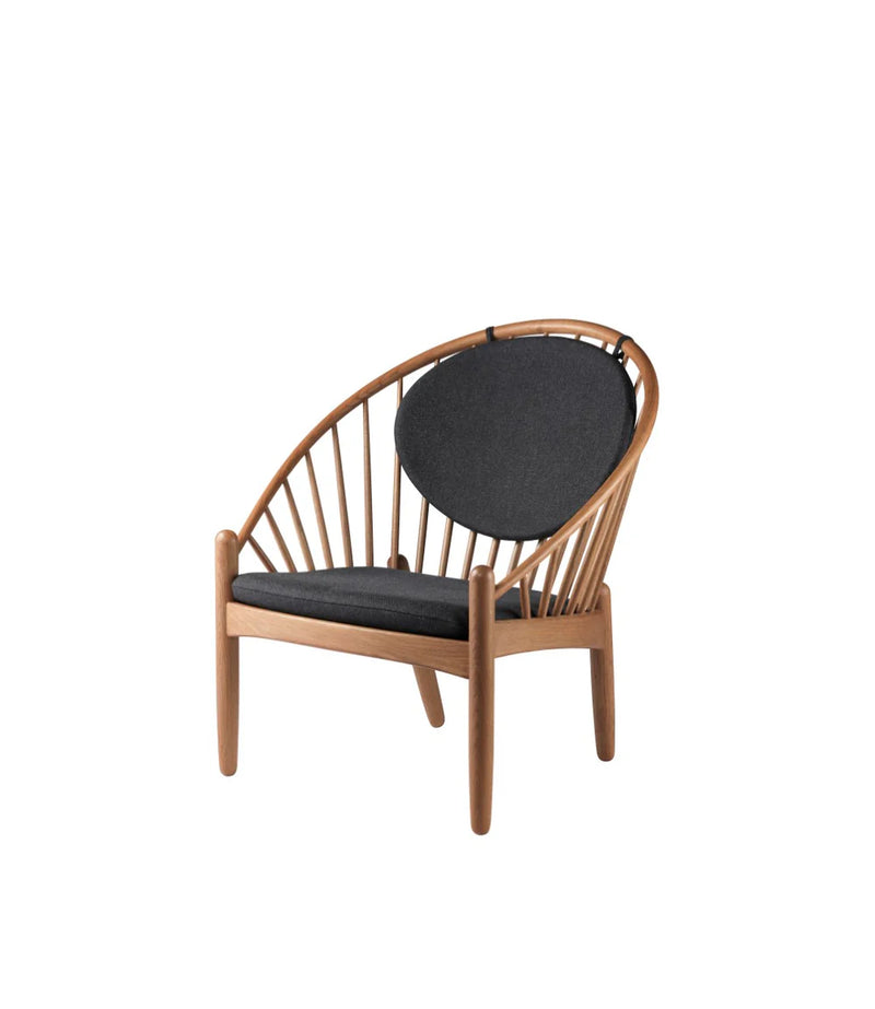 FDB Møbler J166 - Jørna - Chair Oak Smoked Oiled MLF Dark Grey (28) by Poul M. Volther
