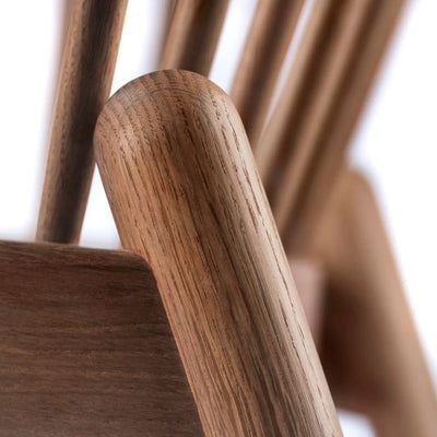 FDB Møbler J166 - Jørna - Chair Oak Smoked Oiled MLF Light Grey (02) by Poul M. Volther