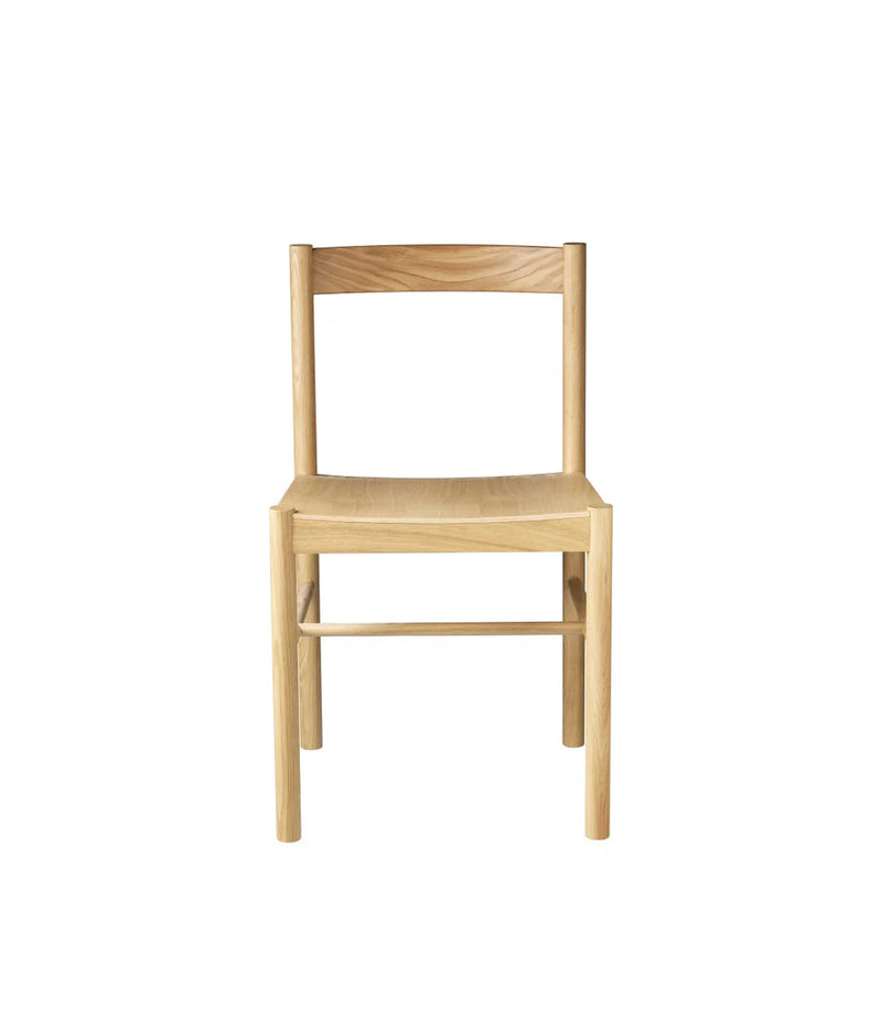 FDB Møbler J178 - Lønstrup - Chair - Nordic Swan Ecolabel Oak Nature Lacquered Oak veneer Nature by Stine Lundgaard Weigelt