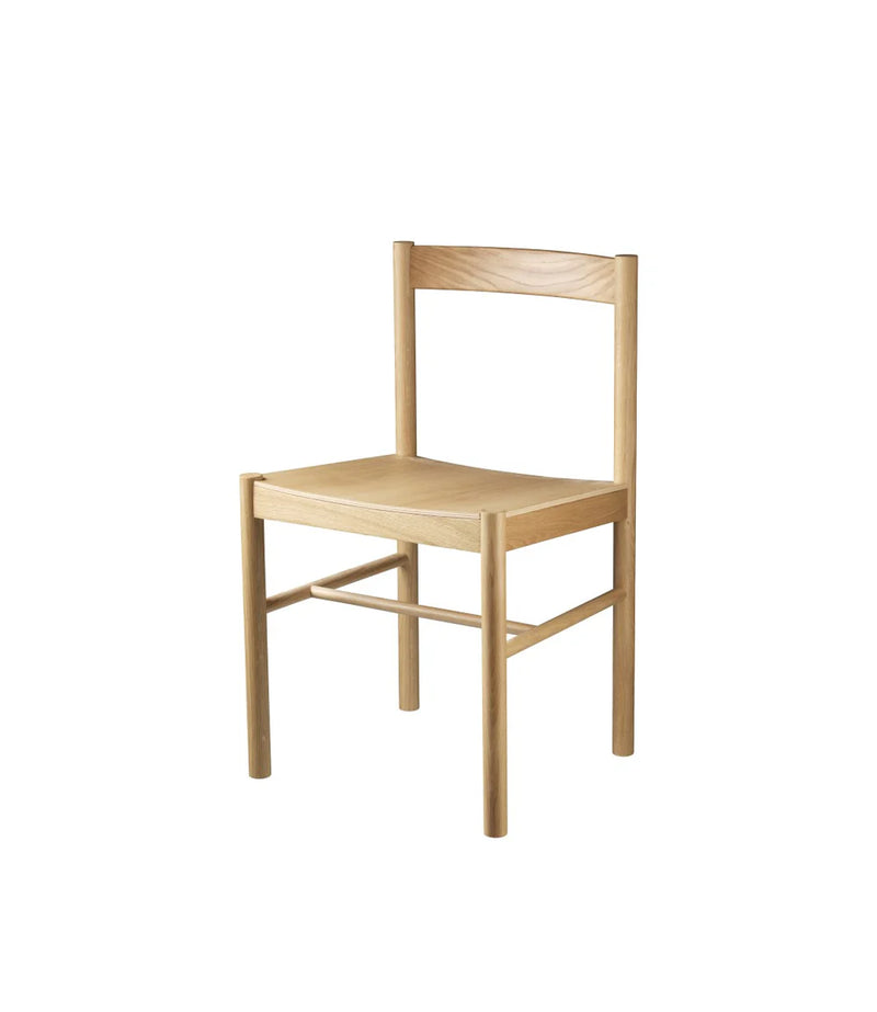 FDB Møbler J178 - Lønstrup - Chair - Nordic Swan Ecolabel Oak Nature Lacquered Oak veneer Nature by Stine Lundgaard Weigelt