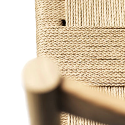 FDB Møbler J178 - Lønstrup - Chair - Nordic Swan Ecolabel Oak Nature Lacquered Papercord Nature by Stine Lundgaard Weigelt