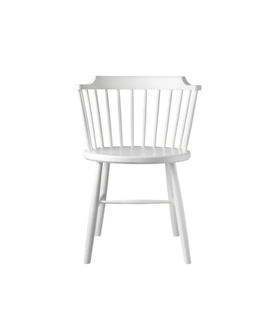 FDB Møbler J18 - Chair Beech Pure White (RAL 9010) Painted by Børge Mogensen