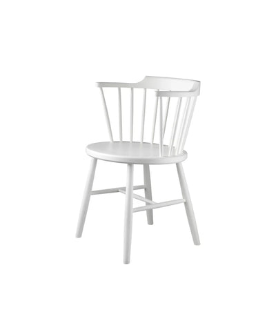FDB Møbler J18 - Chair Beech Pure White (RAL 9010) Painted by Børge Mogensen