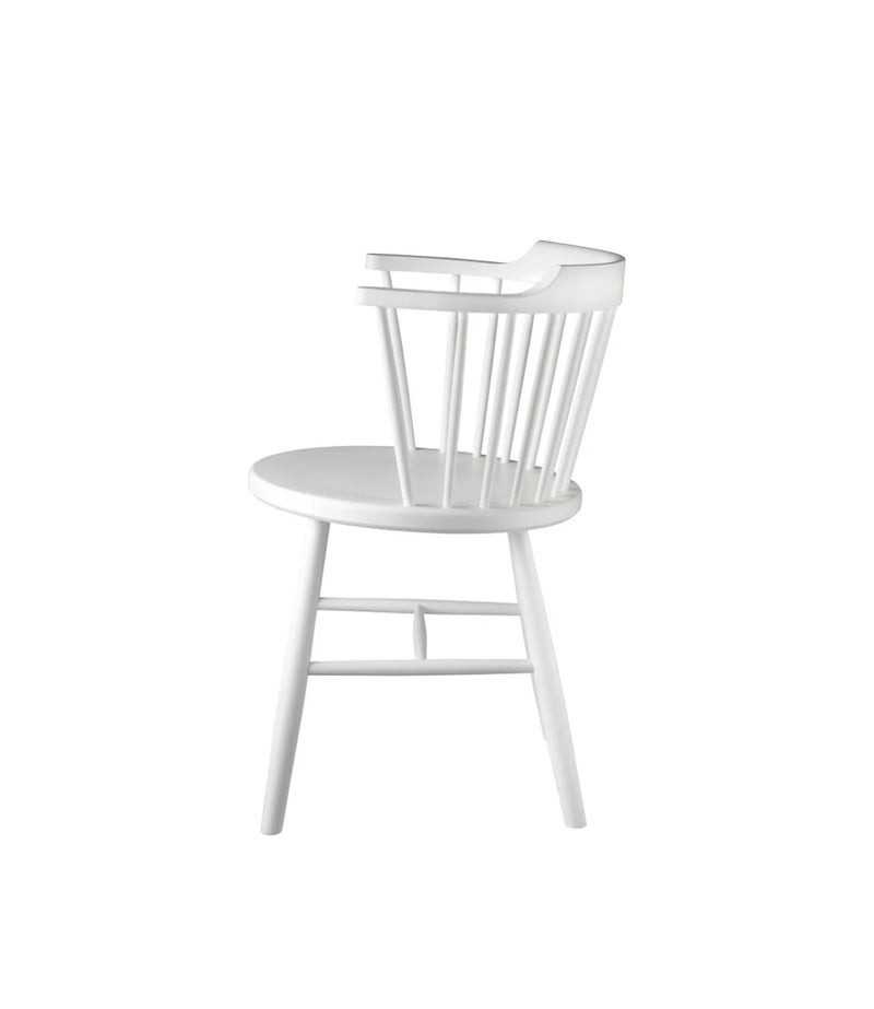FDB Møbler J18 - Chair Beech Pure White (RAL 9010) Painted by Børge Mogensen