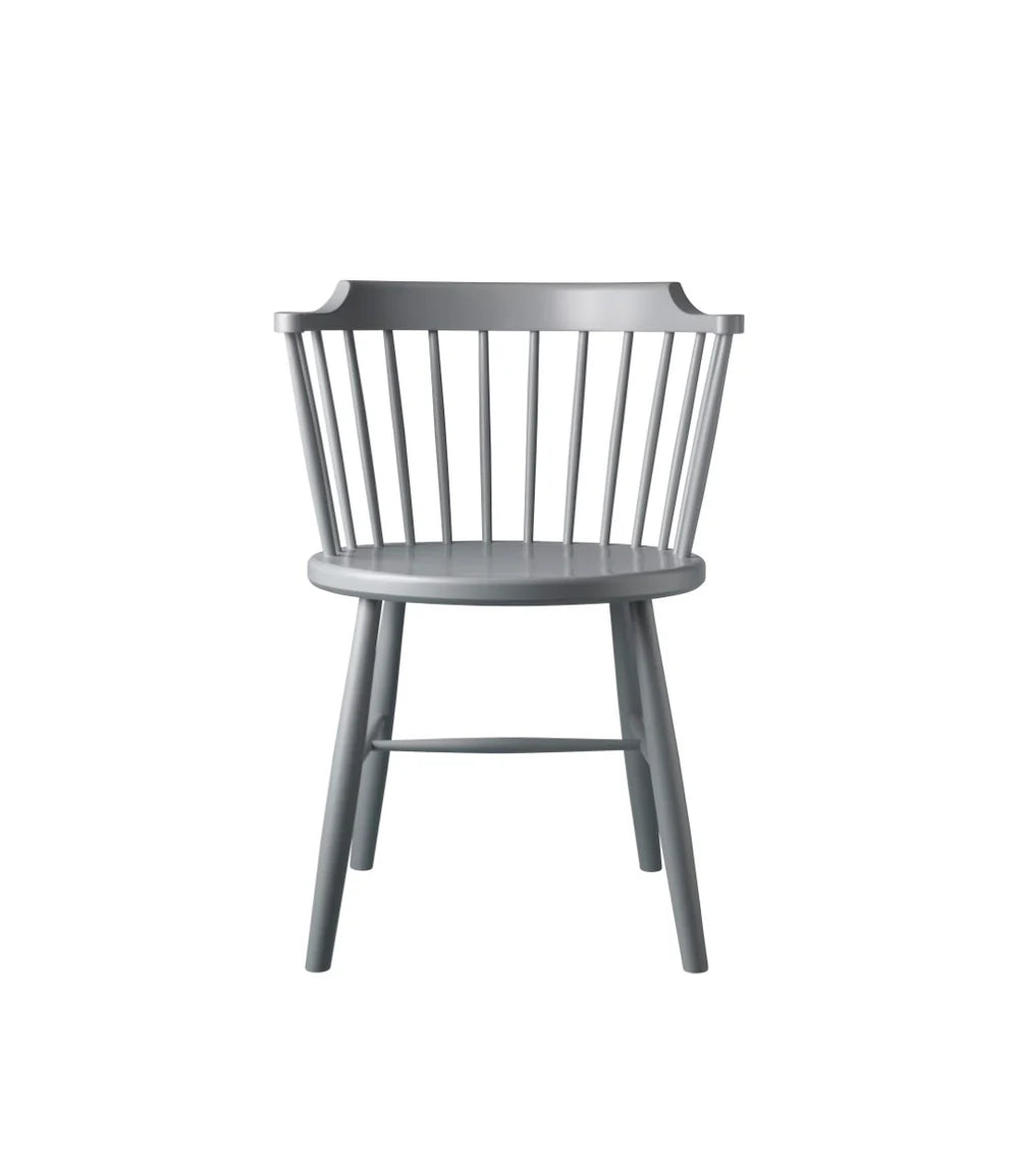 FDB Møbler J18 - Chair Beech Signal Grey (RAL 7004) Painted by Børge Mogensen