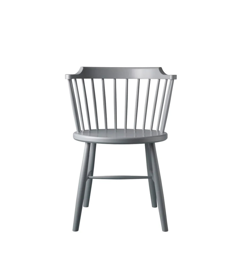 FDB Møbler J18 - Chair Beech Signal Grey (RAL 7004) Painted by Børge Mogensen