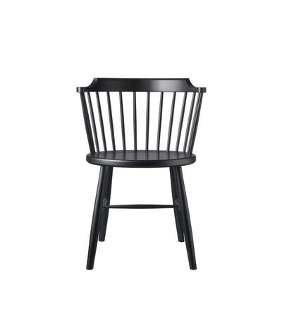 FDB Møbler J18 - Chair Beech Traffic Black (RAL 9017) Painted by Børge Mogensen