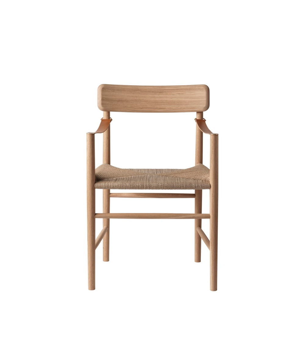 FDB Møbler J186 - Hesbjerg - Chair Oak Nature Oiled Paper cord Nature by Unit10
