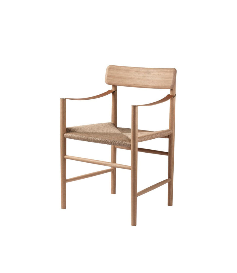 FDB Møbler J186 - Hesbjerg - Chair Oak Nature Oiled Paper cord Nature by Unit10