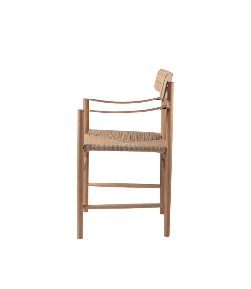 FDB Møbler J186 - Hesbjerg - Chair Oak Nature Oiled Paper cord Nature by Unit10