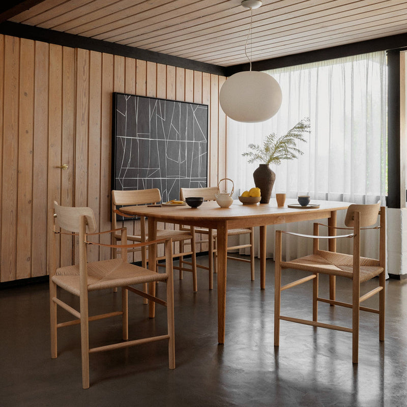 FDB Møbler J186 - Hesbjerg - Chair Oak Nature Oiled Paper cord Nature by Unit10