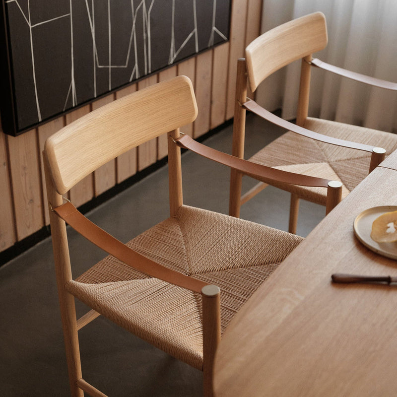 FDB Møbler J186 - Hesbjerg - Chair Oak Nature Oiled Paper cord Nature by Unit10