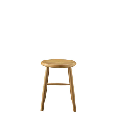 FDB Møbler J27 - Stool - Nordic Swan Ecolabel Beech Nature Lacquered waterbased by Børge Mogensen