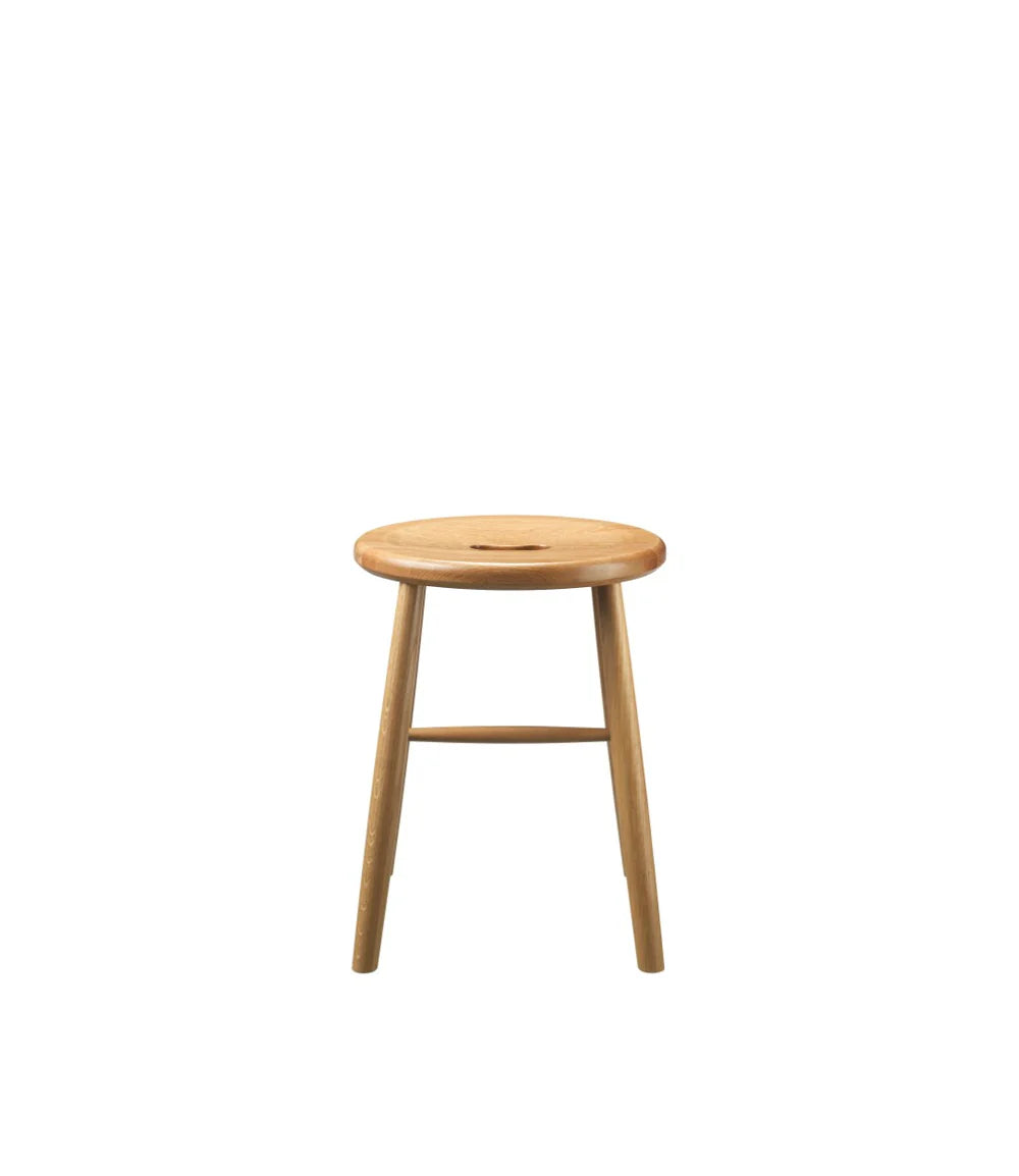 FDB Møbler J27 - Stool - Nordic Swan Ecolabel Oak Nature Lacquered waterbased by Børge Mogensen