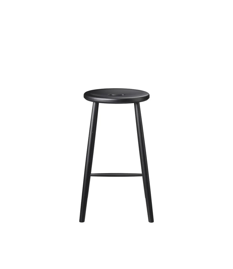 FDB Møbler J27C - Counter - Nordic Swan Ecolabel Beech Jet Black (RAL9005) Painted waterbased by Børge Mogensen