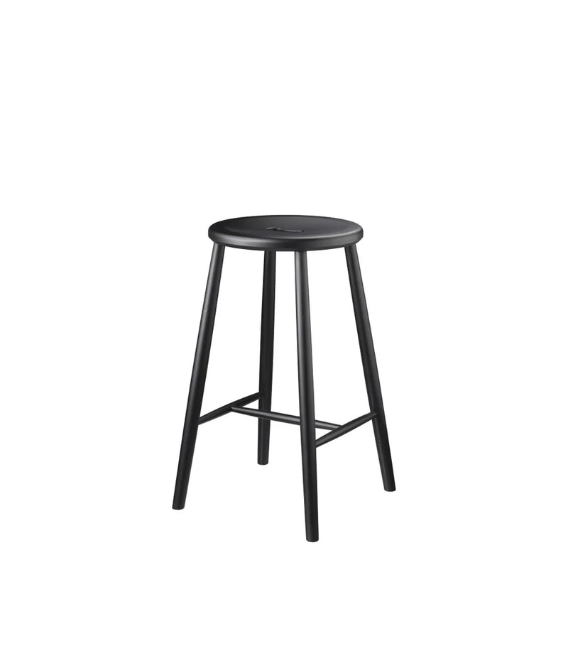 FDB Møbler J27C - Counter - Nordic Swan Ecolabel Beech Jet Black (RAL9005) Painted waterbased by Børge Mogensen