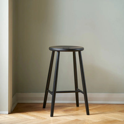 FDB Møbler J27C - Counter - Nordic Swan Ecolabel Beech Jet Black (RAL9005) Painted waterbased by Børge Mogensen