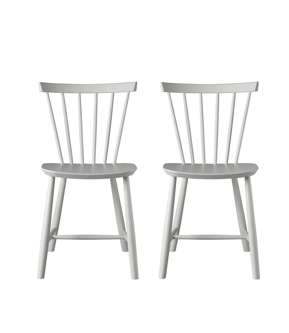 FDB Møbler J46 - Chair - 2 pcs. - Nordic Swan Ecolabel Beech Dust & Bones Painted Waterbased by Poul M. Volther