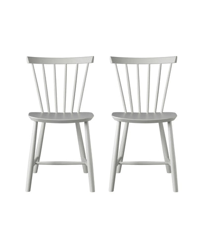 FDB Møbler J46 - Chair - 2 pcs. - Nordic Swan Ecolabel Beech Dust & Bones Painted Waterbased by Poul M. Volther