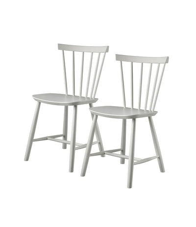 FDB Møbler J46 - Chair - 2 pcs. - Nordic Swan Ecolabel Beech Dust & Bones Painted Waterbased by Poul M. Volther