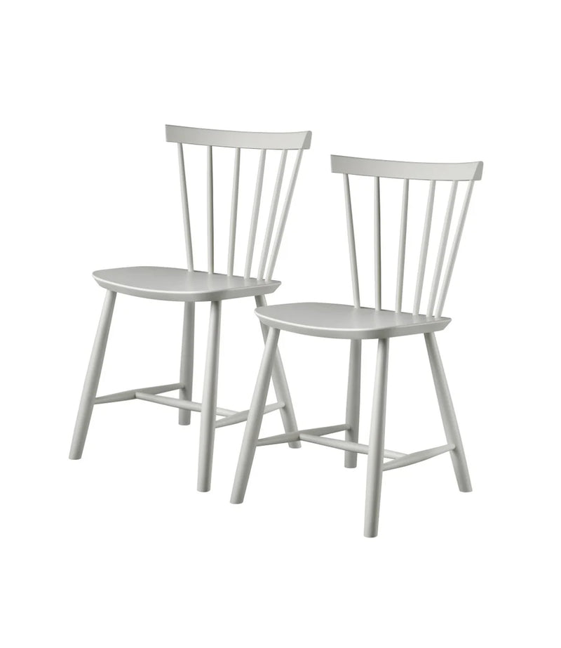 FDB Møbler J46 - Chair - 2 pcs. - Nordic Swan Ecolabel Beech Dust & Bones Painted Waterbased by Poul M. Volther