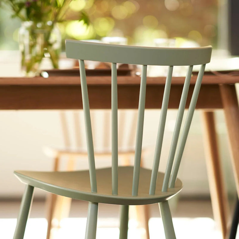 FDB Møbler J46 - Chair - 2 pcs. - Nordic Swan Ecolabel Beech Dusty Green (Pantone 556C) Painted Waterbased by Poul M. Volther