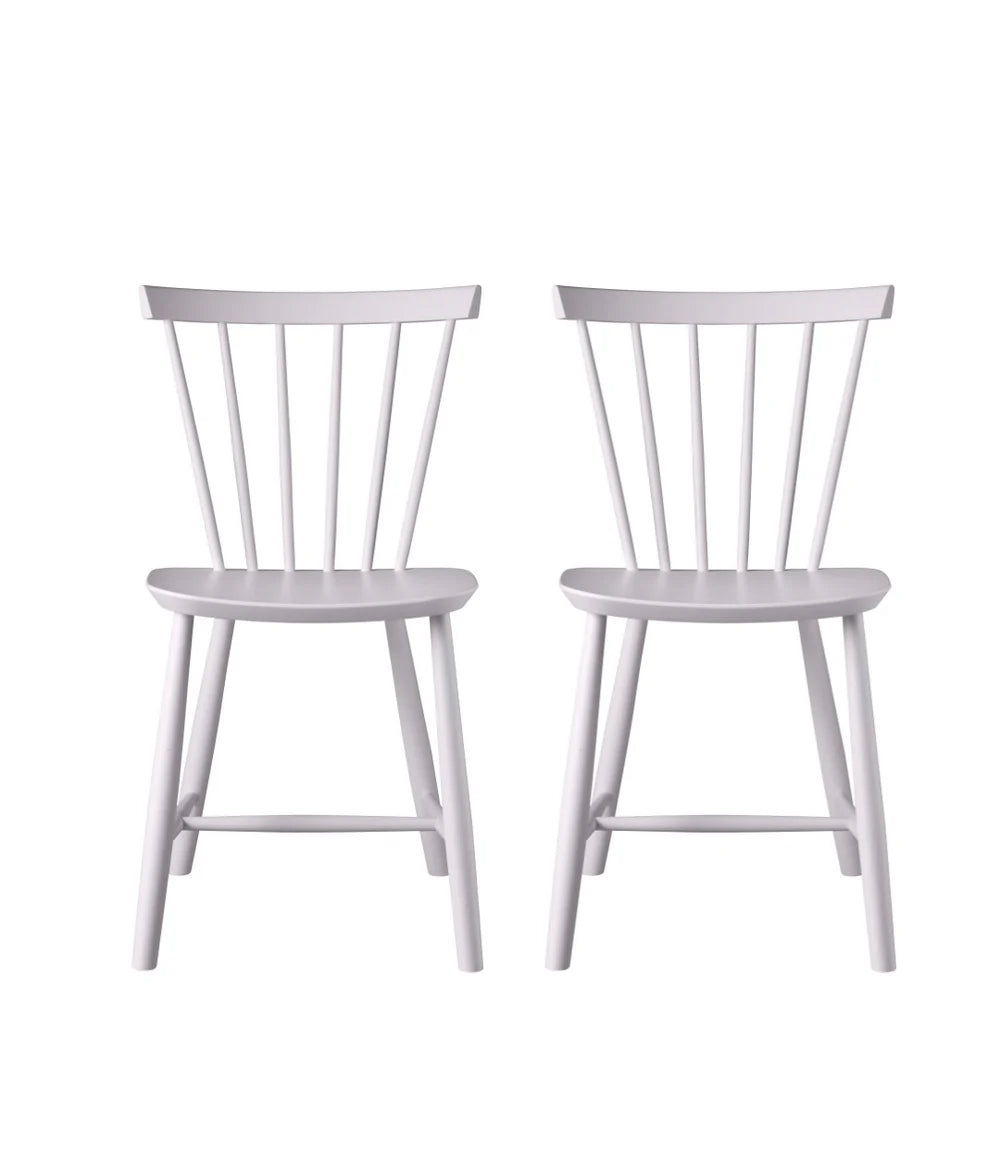 FDB Møbler J46 - Chair - 2 pcs. - Nordic Swan Ecolabel Beech Violet Hair Painted Waterbased by Poul M. Volther