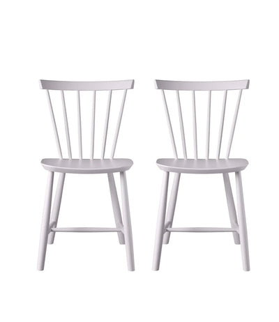 FDB Møbler J46 - Chair - 2 pcs. - Nordic Swan Ecolabel Beech Violet Hair Painted Waterbased by Poul M. Volther