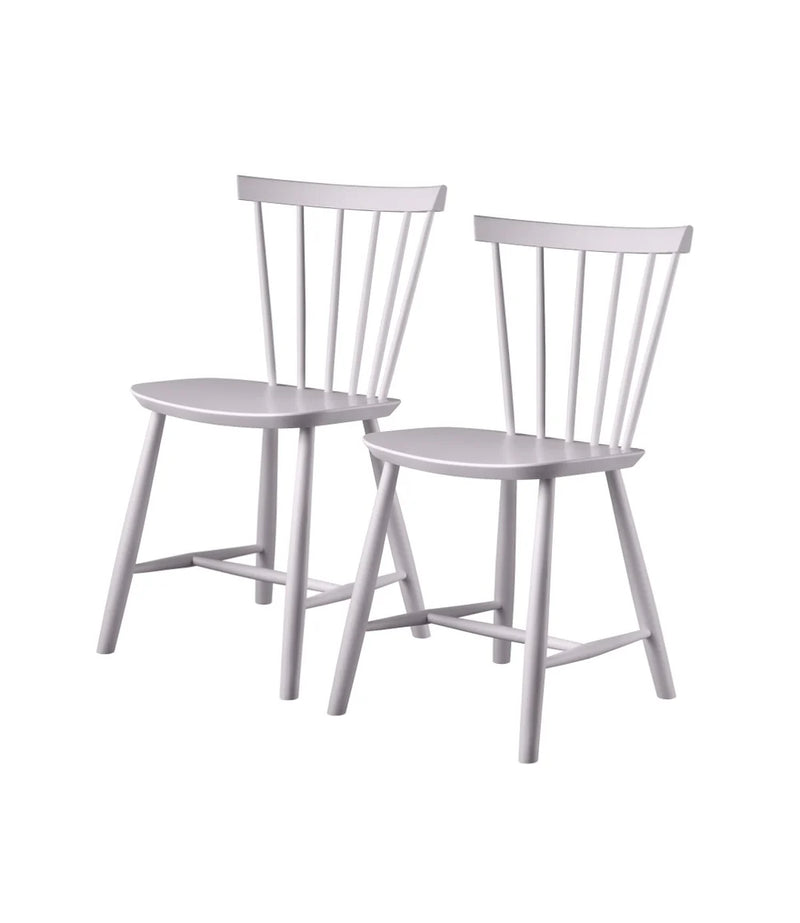 FDB Møbler J46 - Chair - 2 pcs. - Nordic Swan Ecolabel Beech Violet Hair Painted Waterbased by Poul M. Volther